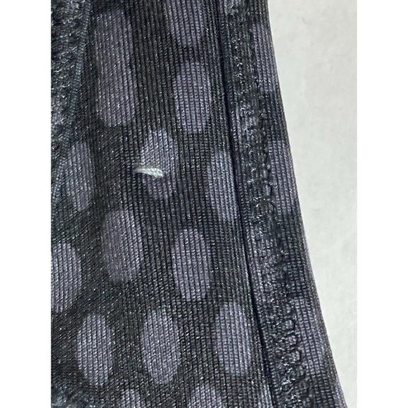 Nike Dri - Fit Women's Black Gray Polka Dot Racerback Sports Bra Size Small - Picture 2 of 6